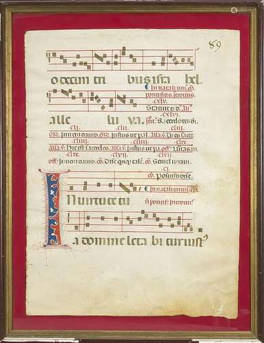 Antiphonarblatt mit