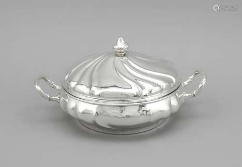 Round lidded Bowl, German