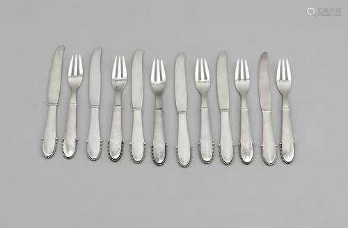 Fruit cutlery for six per