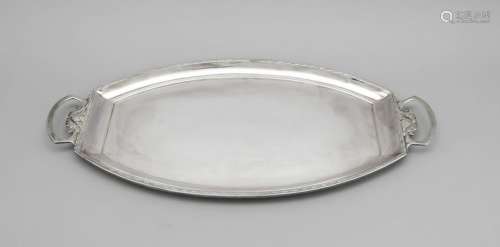 Large oval tray, German,
