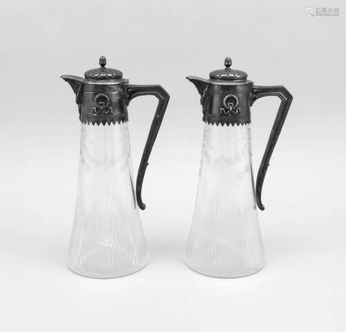 Pair of Art Nouveau decan