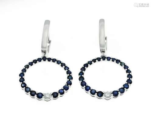 Sapphire earrings WG 585/