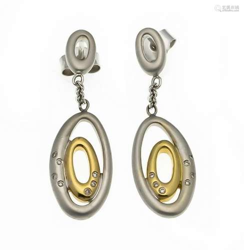 Brillant earrings WG / GG