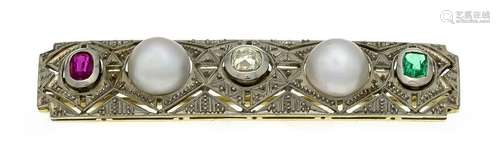 Art Deco brooch GG / WG 5