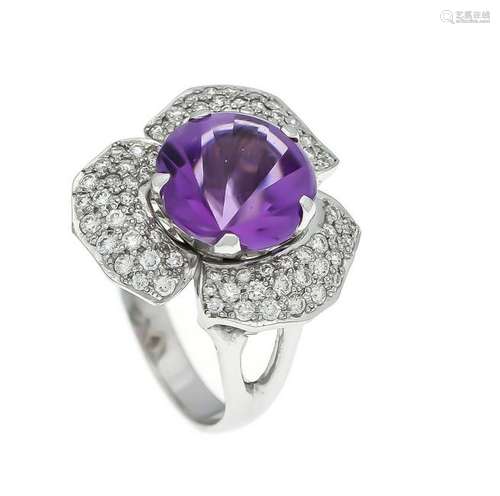 Amethyst brilliant ring W