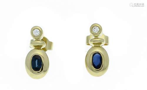 Sapphire diamond earrings