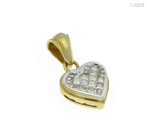 Diamond heart pendant GG