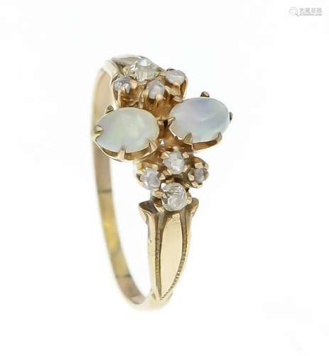 Opal diamond rose ring RG