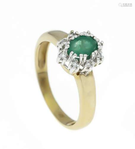 Emerald diamond ring GG /