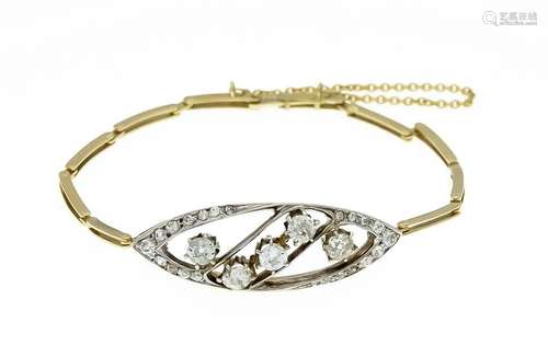 Old-cut diamond bracelet