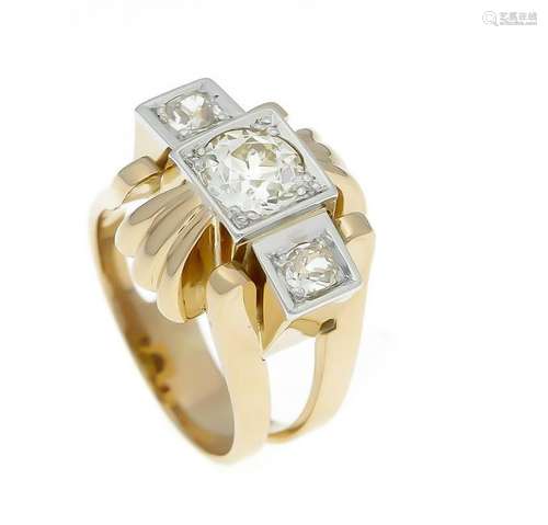 Old cut diamond ring RG /