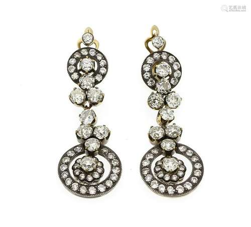 Old cut diamond earrings