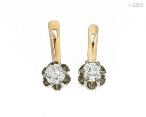 Old cut diamond earrings