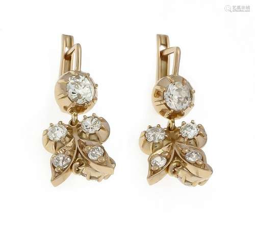 Old cut diamond earrings