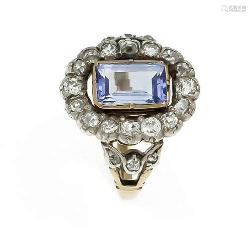 Sapphire old cut diamond