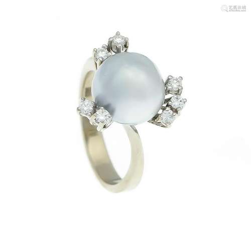 Pearl brilliant ring WG 5