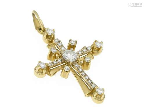 Brilliant cross pendant G