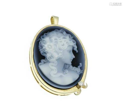 Agate gemstone pendant GG