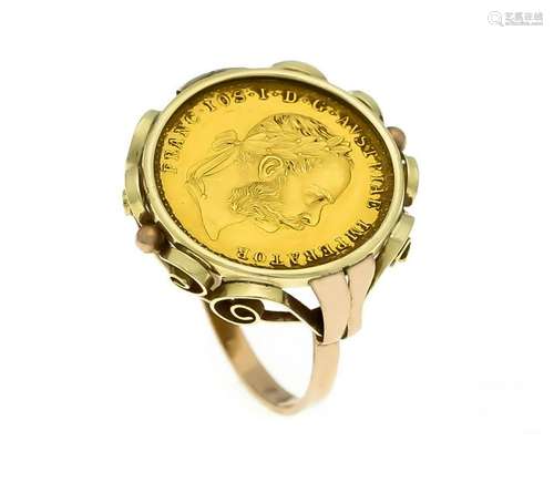 Coin ring GG 585/000 with