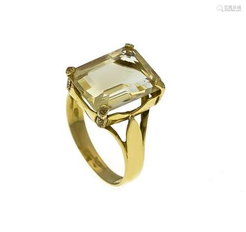 Citrine ring GG 750/000 w