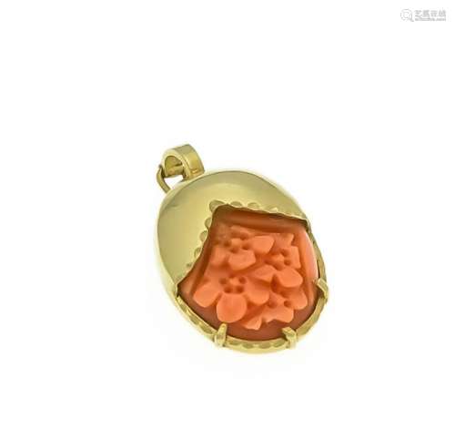 Coral clip pendant GG 585