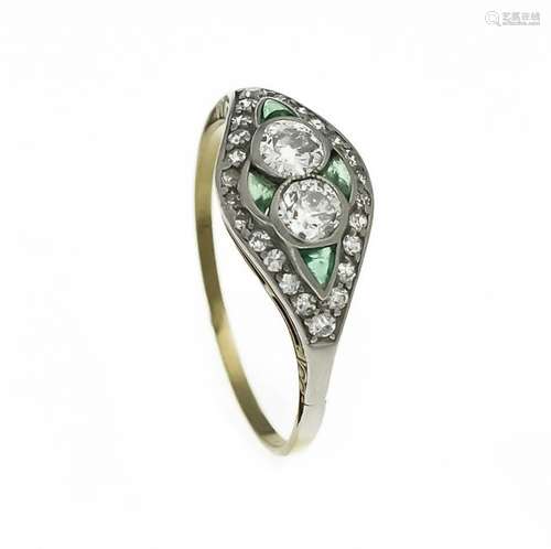 Art Deco Emerald-old cut