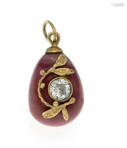 Pendant Egg Gold and Silv