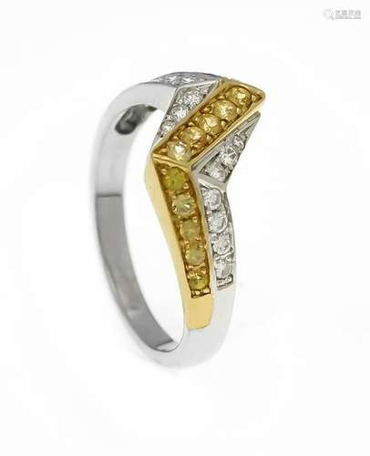 Citrine Brillant Ring WG