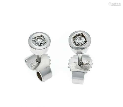 Brillant stud earrings WG