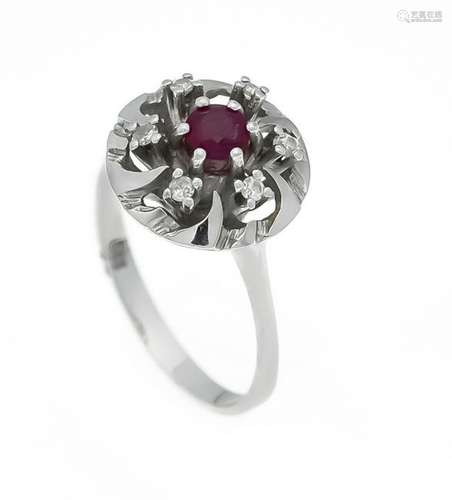 Ruby diamond ring WG 585/