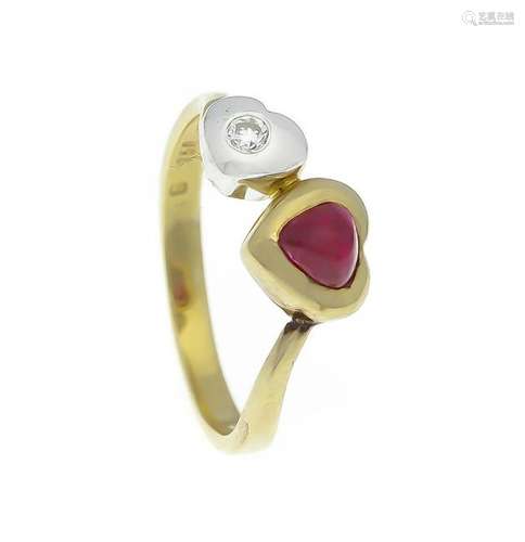 Ruby diamond ring GG / WG