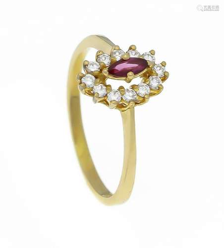 Ruby-brilliant-ring GG 75