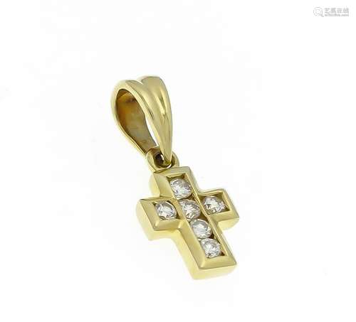 Brilliant cross pendant G