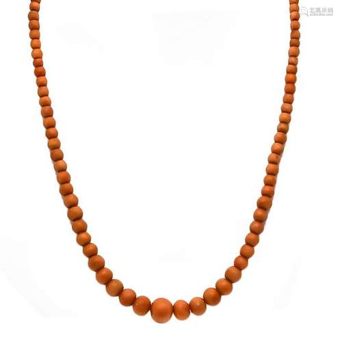 Coral necklace with sprin