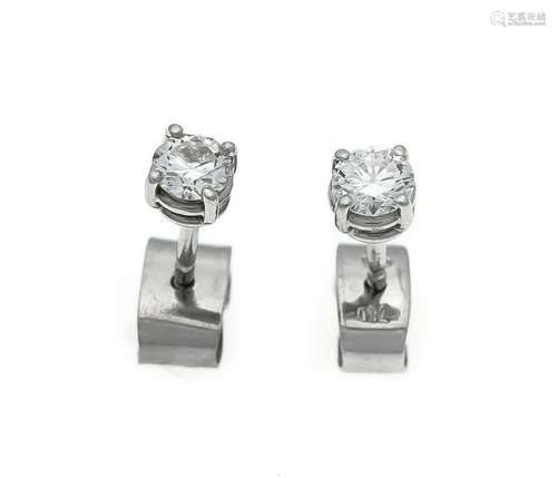 Brillant stud earrings WG