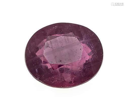 Ruby 12.04 ct, oval fac.,