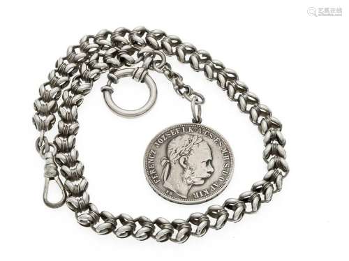 Pocket watch chain silver