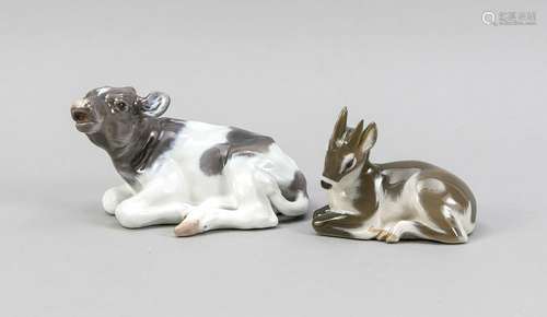 Two animal figures,