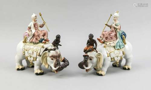 Pair of Meissen styl