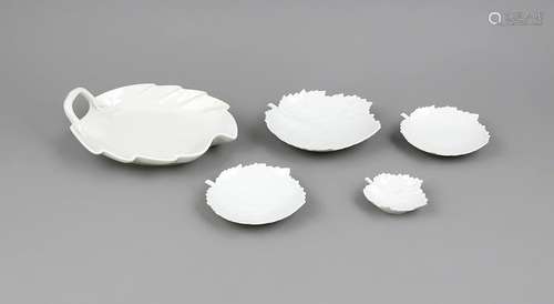 Five leaf bowls, KPM