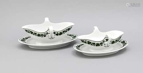 Pair of gravy boats,