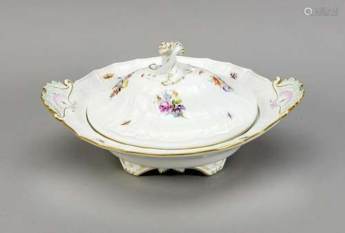 Oval lidded terrine,