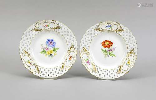 Two plates, Meissen,