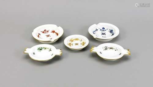 Five ashers, Meissen