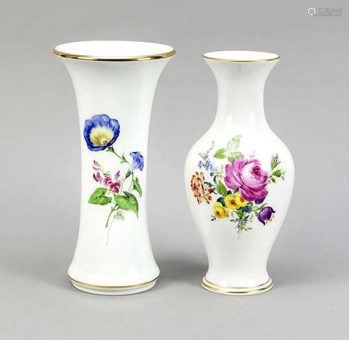 Two vases, Meissen,