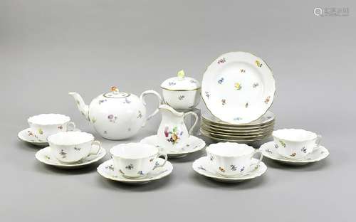 Tea set for 5 pers.,