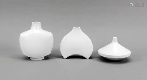 3 vases, KPM Berlin,