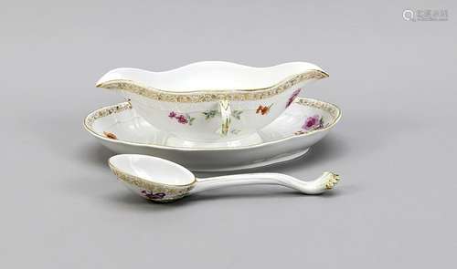 Gravy boat and spoon