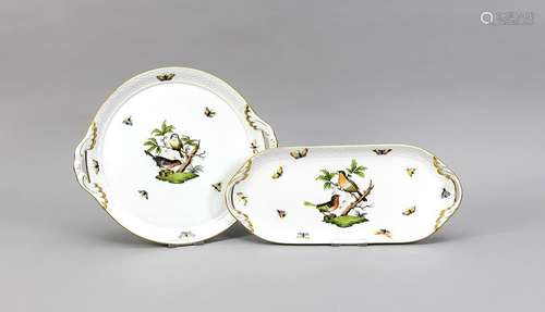 Two trays, Herend, H