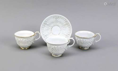 Four pcs., Meissen,